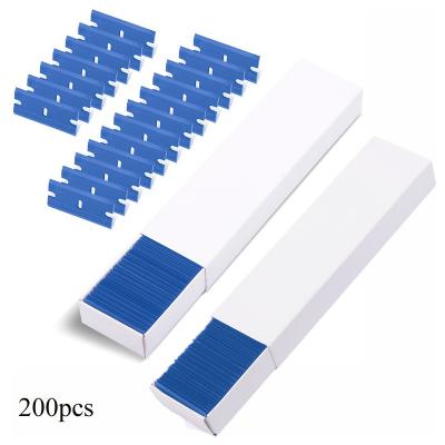 100PCS/Pack Double Edge Plastic Razor Blades